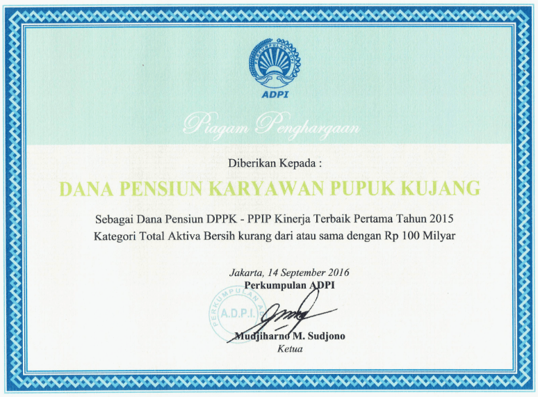 Piagam kinerja tahun 2015